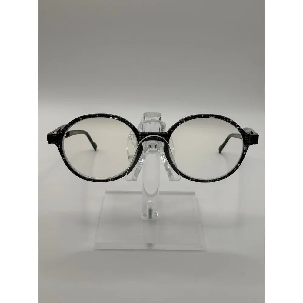 OWP Germany Mod 7504 400 Eyeglasses Frames 49-19 145 Round Gray Red